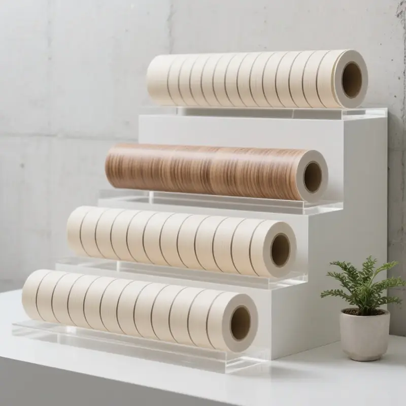 Filme decorativo de grão de madeira de preço de fábrica