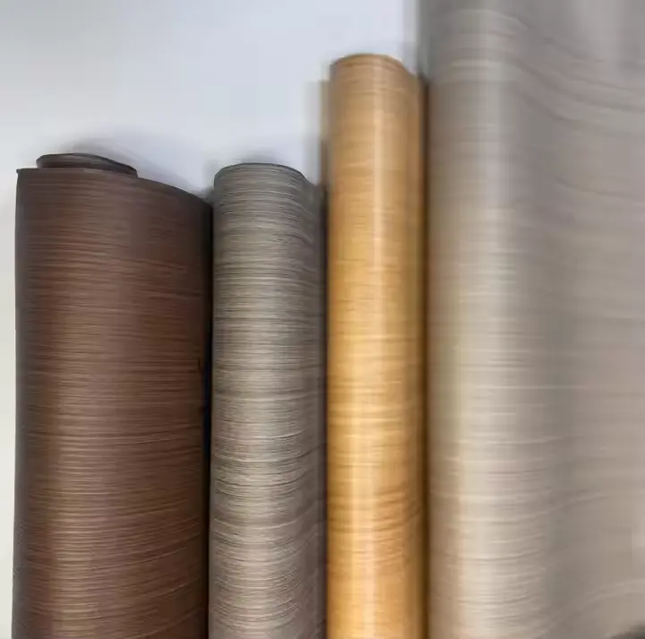 Filme decorativo de PVC Woodgrain Color Pvc Foil para porta